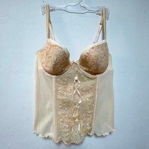 Creamy Peach Bustier by sophie b. Size M